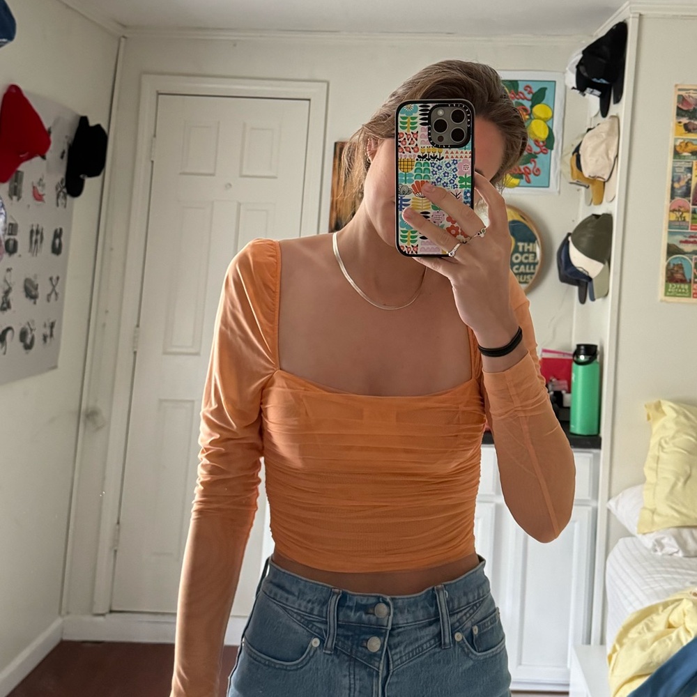 Aritzia mesh corset style top. Great condition worn once.